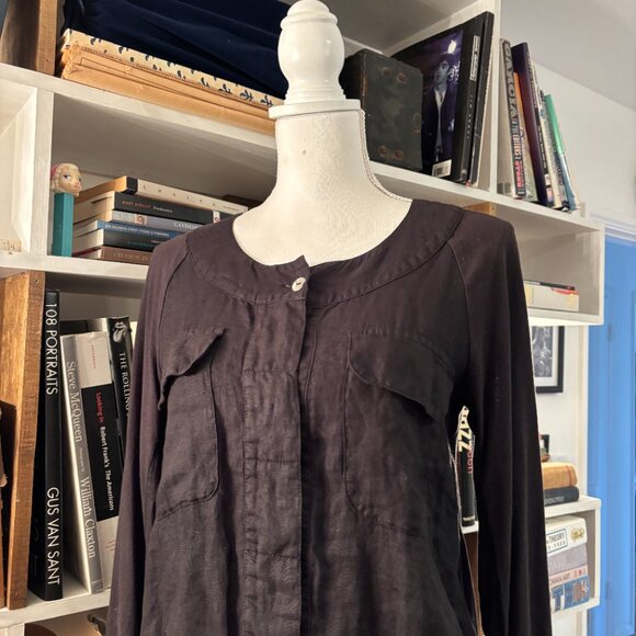 stewart + brown linen button up - Picture 3 of 5